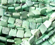 Load image into Gallery viewer, Minty Mojito Green Turquoise Square Coin Bead Strand 107412F - PremiumBead Alternate Image 2

