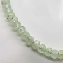 Load image into Gallery viewer, Rare Gemmy Prehnite Faceted Half-Strand | 6x5 or 4mm | Green | Roundel | 36 bds| - PremiumBead Alternate Image 2
