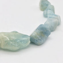 Load image into Gallery viewer, 7 Natural Aquamarine Nugget Beads | Blue | 7 Beads | 22x9-14x10mm | 4905 - PremiumBead Alternate Image 8
