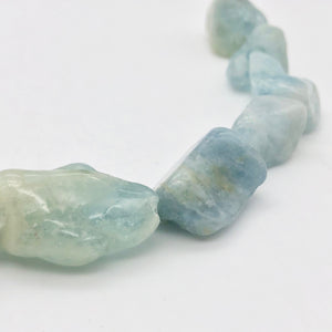 7 Natural Aquamarine Nugget Beads | Blue | 7 Beads | 22x9-14x10mm | 4905 - PremiumBead Alternate Image 8