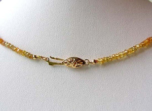 Natural Faceted Multi-Hue Zircon 14K Yellow Gold 16 inch Necklace 207452A - PremiumBead Alternate Image 3