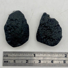 Load image into Gallery viewer, Unique Pendant size Black Meteor Fragments | 2 each |10 grams | 27x19x8mm | - PremiumBead Alternate Image 5
