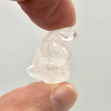 Load image into Gallery viewer, Adorable Clear Quartz Snake Figurine Worry-stone | 20x11x7mm | Clear - PremiumBead Alternate Image 4

