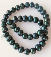 Load image into Gallery viewer, 7 Deep Emerald Green 10mm Green Freshwater Pearls Beads 9603 - PremiumBead Alternate Image 3
