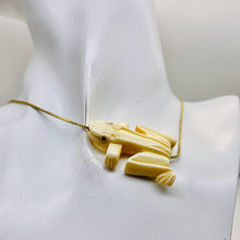 Load image into Gallery viewer, Happy Leaping Pendant Frog | 35x23x7mm | White | 1 Bead |

