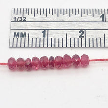 Load image into Gallery viewer, Premium Natural Red Spinel Faceted Roundel Beads | 3mm | 10 Beads |
