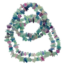 Load image into Gallery viewer, Wild Multi Color Fluorite Nugget Bead 36 inch Necklace | 7x5x2mm to 4x4x3mm |
