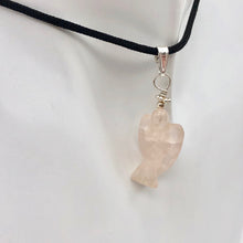 Load image into Gallery viewer, On the Wings of Angels Rose Quartz Sterling Silver 1.5&quot; Long Pendant 509284RQS - PremiumBead Alternate Image 4
