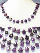 Load image into Gallery viewer, Wild Purple Lepidolite 10x8x4mm Briolette Bead Strand 108938 - PremiumBead Alternate Image 2

