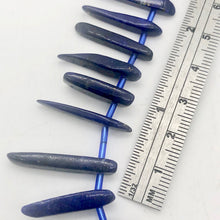 Load image into Gallery viewer, Natural Lapis Lazuli Pendant Bead Strand |15x3x5mm - 28x4x5mm| Blue | 53 Beads | - PremiumBead Alternate Image 7
