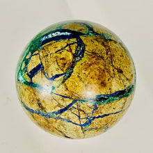 Load image into Gallery viewer, Azurite Malachite Chrysoprase Scry Crystal Round | 60mm | Green/Blue/Brown | 1 Sphere
