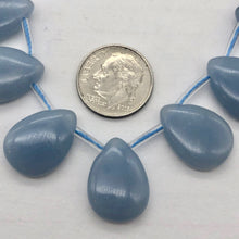 Load image into Gallery viewer, 13 Blue Pectolite / Angelite Briolette Beads for Jewelry Making - PremiumBead Alternate Image 5
