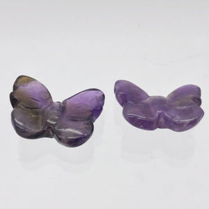 Fluttering Deep Amethyst Butterfly Figurine/Worry Stone | 21x18x7mm | Purple - PremiumBead Alternate Image 10