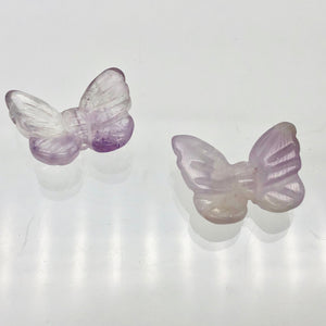 Fluttering 2 Amethyst Butterfly Beads | 21x18x5mm | Purple - PremiumBead Alternate Image 3