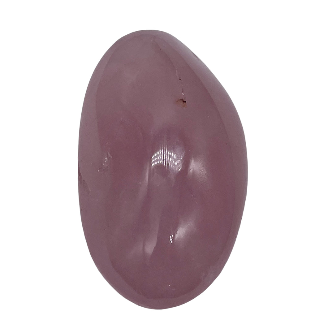 Rose Quartz Oval Meditation Worry-Stone | 71x42x26 mm | Pink | 1 Stone |