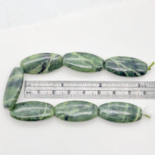 Load image into Gallery viewer, Translucent Flat Squared Oval Nephrite Jade Bead 8&quot; Strand | 18x14x5mm| 7 Beads|
