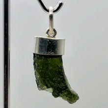Load image into Gallery viewer, Blue Green Moldavite Pendant 26x12x8mm | 1 1/2&quot; long
