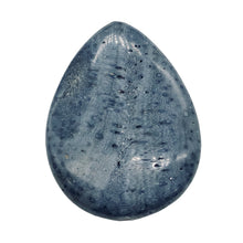 Load image into Gallery viewer, Coral Fossilized Teardrop | 40x30x8 mm | Blue | 2 Pendant Beads |

