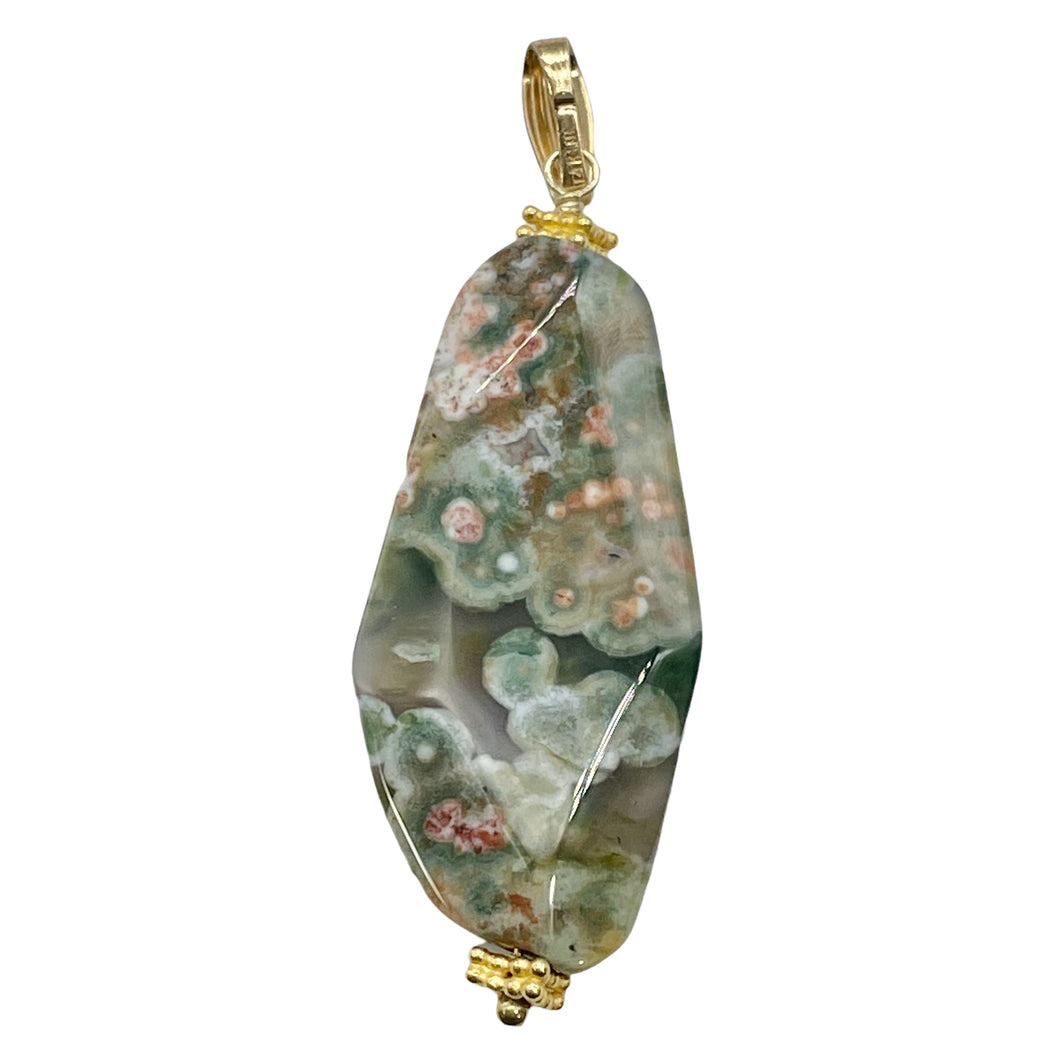 Ocean Jasper 14K Gold Filled Long | 2 1/2