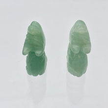 Load image into Gallery viewer, Howling New Moon 2 Carved Aventurine Wolf / Coyote Beads | 22x12x7.5mm | Green - PremiumBead Alternate Image 10
