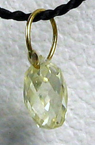 0.26cts Natural Canary Diamond & 18K Gold Pendant 6568N - PremiumBead Alternate Image 3