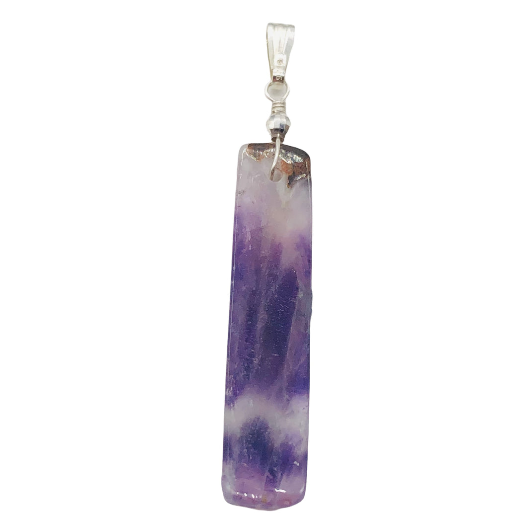 Chevron Amethyst Sterling Silver Rectangle | 3