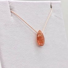 Load image into Gallery viewer, 1 Orange/Red Sunstone Briolette Bead | 10x5.5x3.8mm | 1 Bead | 3284A - PremiumBead Primary Image 1
