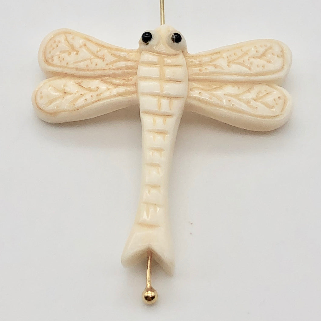 Flutter Hand Carved Dragonfly Centerpiece Bead 10756 - PremiumBead Primary Image 1