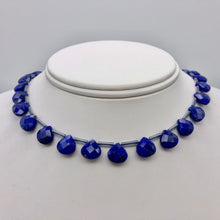 Load image into Gallery viewer, Faceted Lapis 10x10mm Briolette Bead 8 inch Strand (16 Beads) 107259HS - PremiumBead Alternate Image 4
