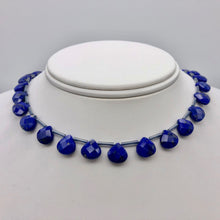 Load image into Gallery viewer, Fabulous Lapis Faceted 10x10mm Briolette Bead Strand 107259 - PremiumBead Primary Image 1
