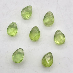 Peridot Faceted Briolette Bead | 1.2 cts | 7x5x3.5mm | Green | 1 bead | - PremiumBead Alternate Image 4