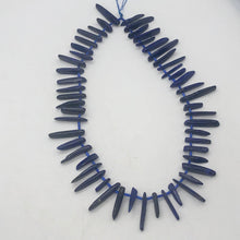 Load image into Gallery viewer, Natural Lapis Lazuli Pendant Bead Strand |15x3x5mm - 28x4x5mm| Blue | 53 Beads | - PremiumBead Alternate Image 4
