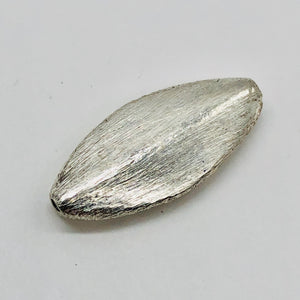 Designer 1 Brushed Sterling Silver Oval Bead 10338