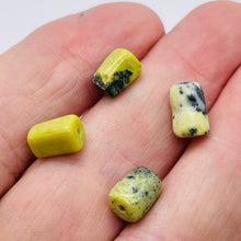 Load image into Gallery viewer, 4 Beads of Yellow Turquoise 10x7mm Knuckle Beads 004583
