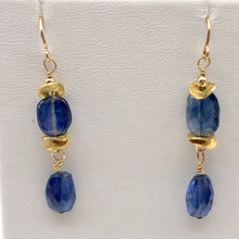Load image into Gallery viewer, Stunning AAA Blue Kyanite 14Kgf Earrings, 1 13/16&quot; (Long), Blue 310834 - PremiumBead Alternate Image 8
