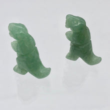 Load image into Gallery viewer, T-Rex Dinosaur 2 Carved Aventurine Tyrannosaurus Rex Beads | 21x18x7.5mm | Green - PremiumBead Alternate Image 8
