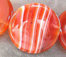 Load image into Gallery viewer, Red/Orange Sardonyx Agate Coin Pendant Bead 5677 - PremiumBead Alternate Image 3
