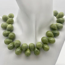 Load image into Gallery viewer, Lovely! 3 Natural Chinese Peridot Pear Smooth Briolette Beads - PremiumBead Alternate Image 10
