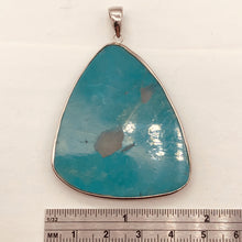 Load image into Gallery viewer, Natural Turquoise 65ct Sterling Silver Pendant | 2 1/4x1 3/4&quot; | Blue/Clear | 1 |
