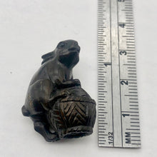 Load image into Gallery viewer, Bunny Rabbit In A Basket Teak Ojime Netsuke Bead | 27x19x15mm | Brown - PremiumBead Primary Image 1
