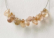 Load image into Gallery viewer, Natural Champagne Zircon Faceted Briolette Bead 6939 - PremiumBead Alternate Image 2
