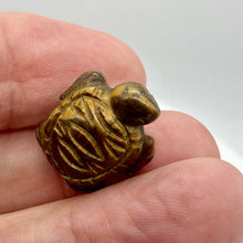 Load image into Gallery viewer, Adorable Tigereye Sea Turtle Figurine | 20x17x7mm | Golden Brown - PremiumBead Alternate Image 2

