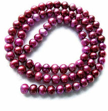 Load image into Gallery viewer, Flaming Fuschia 5x5 to 6x5.5mm Freshwater Pearl Strand 102886 - PremiumBead Primary Image 1
