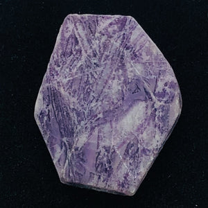 1 Purple Flower Sodalite Pendant Bead 8557