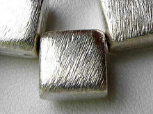 Load image into Gallery viewer, Designer Brushed Silver Square Briolette Bead 7228 - PremiumBead Primary Image 1
