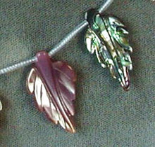 Load image into Gallery viewer, Abalone Pink and Golden Mother of Pearl Shell Carved Leaf Bead Strand 104321B - PremiumBead Alternate Image 4
