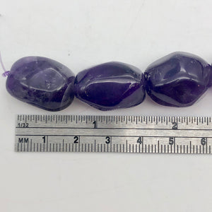 Grape Candy Amethyst Large Nugget Focal Bead Strand - PremiumBead Alternate Image 3
