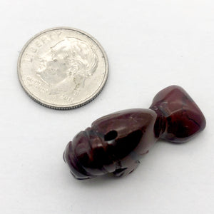 Adorable Breciated Jasper Manatee Figurine Worry-stone | 25x13x10mm | Red Brown - PremiumBead Alternate Image 5