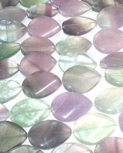 Springtime Three Pastel Fluorite Pendant Beads 008691 - PremiumBead Alternate Image 2