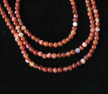 Load image into Gallery viewer, Fiery! Carnelian Agate 4mm Round Beads Strand 110490 - PremiumBead Alternate Image 2

